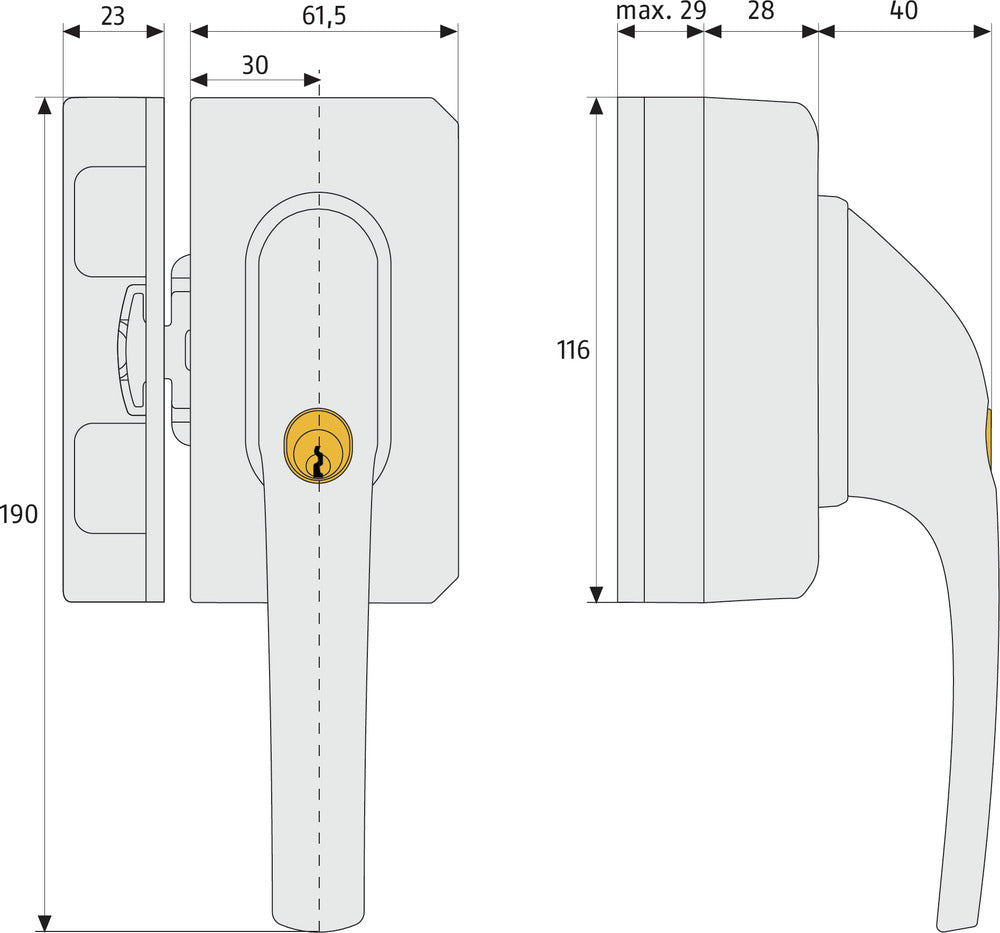 Fenster-Zusatzsicherung FO500N