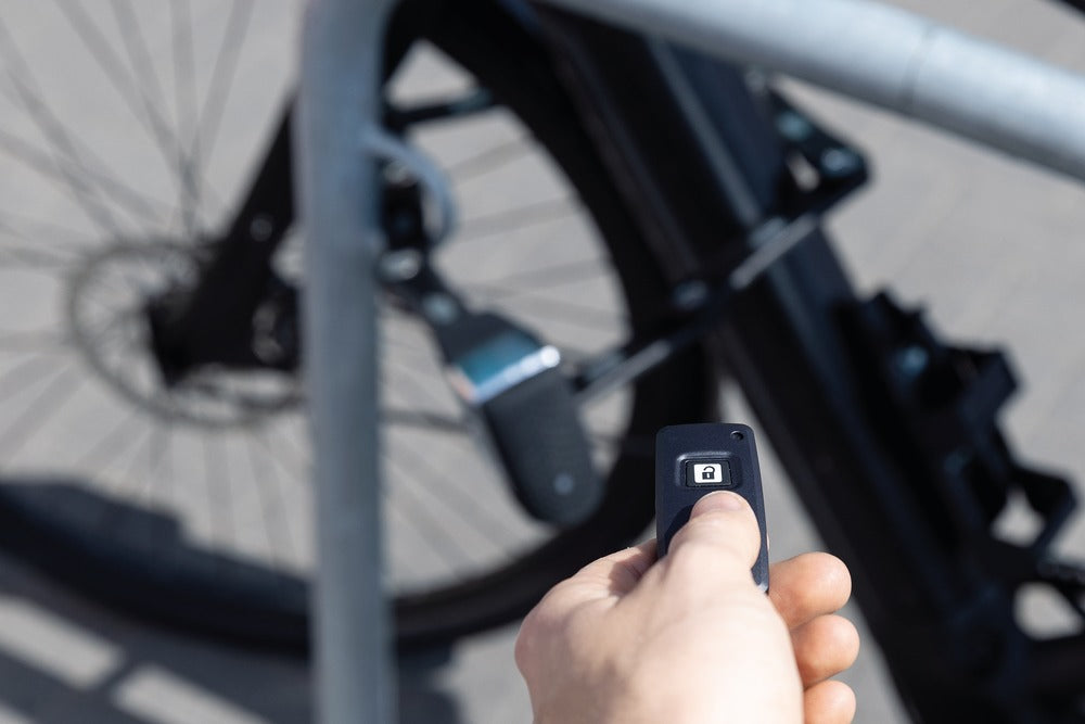 Fahrrad-Faltschloss BORDO™ One 6500A/110 mit Remote Control, Halterung