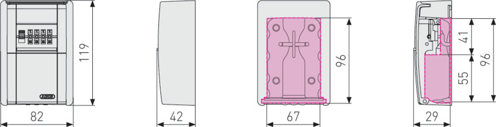 KeyGarage™ 787 Wandmontage