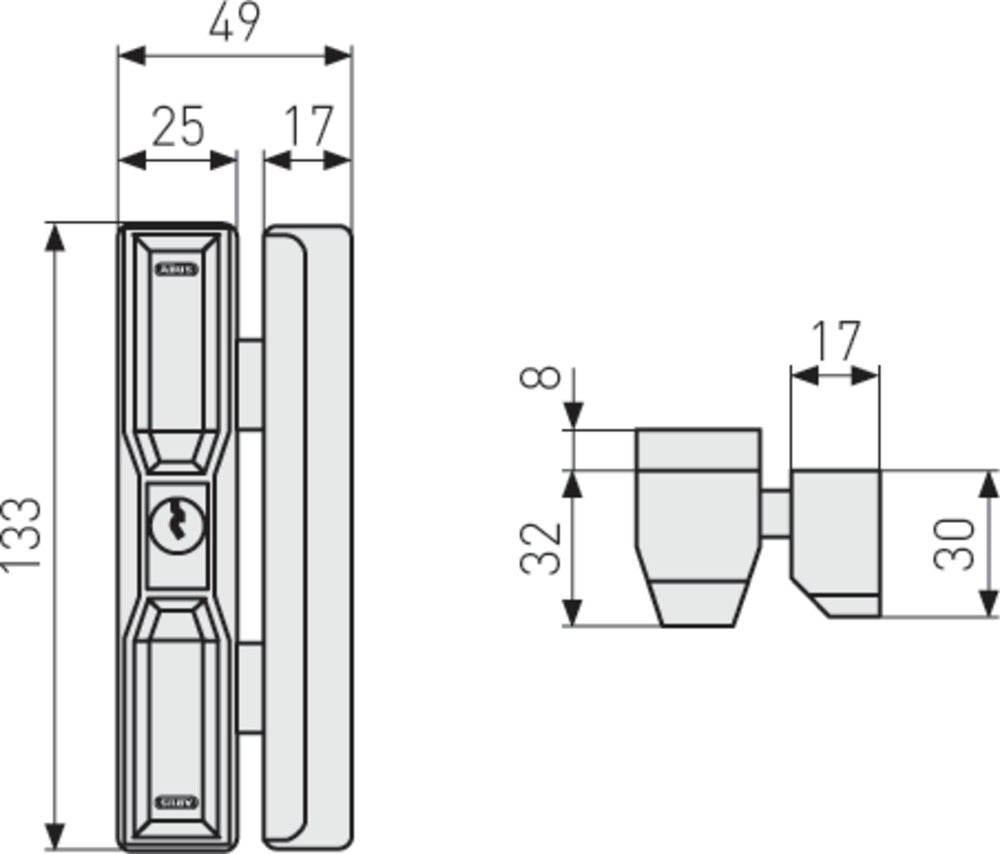 Dachfenster-Zusatzsicherung DF88