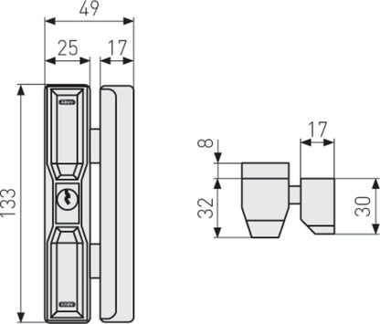 Dachfenster-Zusatzsicherung DF88